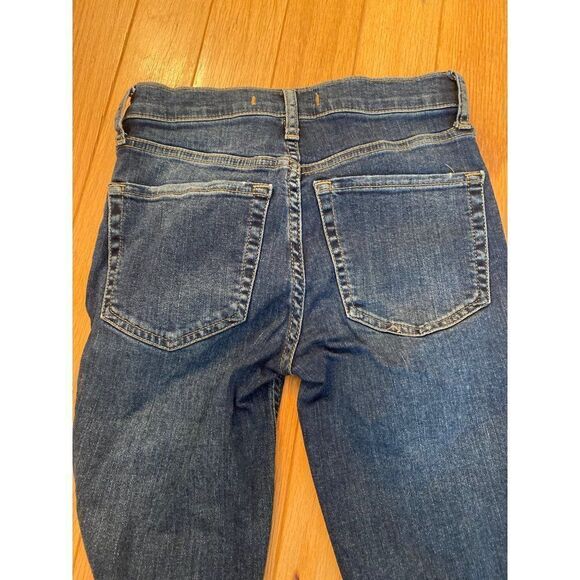 Free People, women's distressed mid rise skinny jeans size W25 - Picture 4 of 9
